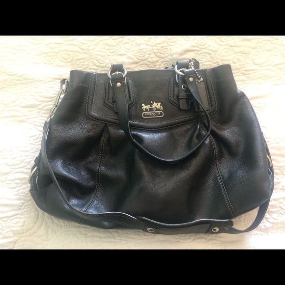 Coach Handbags - Coach Authentic Black Leather Handbag